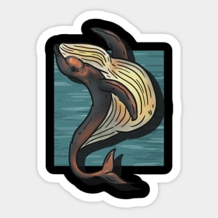 chubby whale Sticker